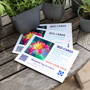 8" x 6" Bed Cards (152 x 203 mm) Laser-Printable Sheets, WHITE