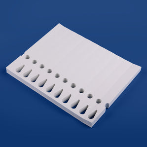 210 x 25mm 10-per sheet, Self-Tie Loop-Lock Labels, WHITE