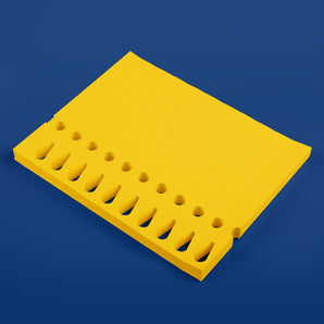 210 x 25 mm 10-per sheet, Self-Tie Loop-Lock Labels, YELLOW