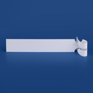 33 x 250 mm 6-per sheet, Self-Tie Loop-Lock Labels,  WHITE