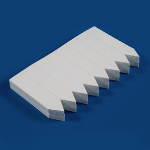 25 x 115 mm Stick-In Labels, Laser-Printable, 8 per sheet, WHITE