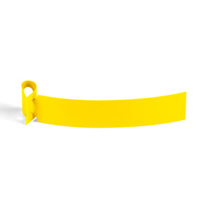25 x 191 mm Self-Tie Loop-Lock Labels, 1-across, YELLOW