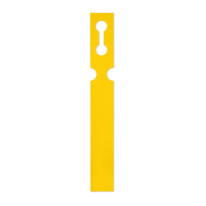 25 x 191 mm Self-Tie Loop-Lock Labels, 1-across, YELLOW