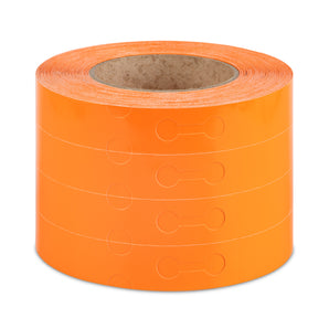 25 x 191mm Self-Tie Labels, 4-across - PRE-COLOURED