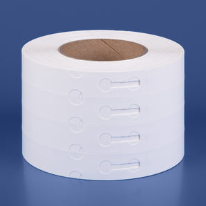 25 x 230 mm Self-Tie Loop-Lock Labels, 4-across, WHITE