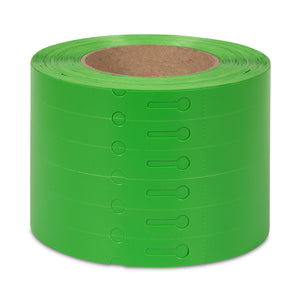 17 x 127 mm Self-Tie Loop-Lock Labels, 6-across, GREEN