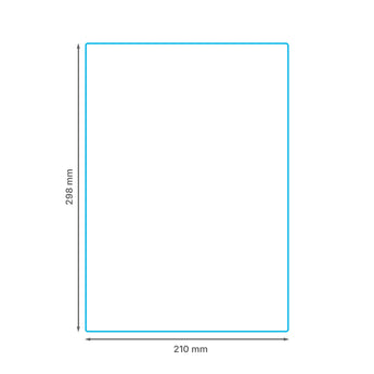 210 x 298 mm matt finish synthetic self-adhesive labels - 1 per sheet - laser and inkjet printable - waterproof - horticulture - steel - chemicals - industrial