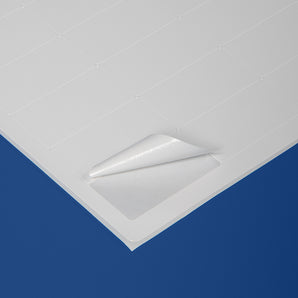 39 x 21 mm matt finish synthetic self-adhesive labels - 65 per sheet - laser and inkjet printable - waterproof - horticulture - steel - chemicals - industrial