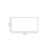 39 x 21 mm matt finish synthetic self-adhesive labels - 65 per sheet - laser and inkjet printable - waterproof - horticulture - steel - chemicals - industrial