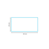 48 x 25 mm matt finish synthetic self-adhesive labels - 44 per sheet - laser and inkjet printable - waterproof - horticulture - steel - chemicals - industrial