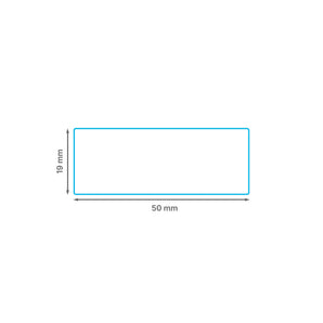50 x 19 mm matt finish synthetic self-adhesive labels - 60 per sheet - laser and inkjet printable - waterproof - horticulture - steel - chemicals - industrial
