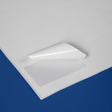 64 x 38 mm matt finish synthetic self-adhesive labels - 21 per sheet - laser and inkjet printable - waterproof - horticulture - steel - chemicals - industrial