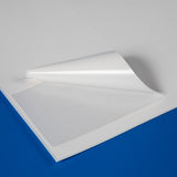 65 x 48 mm matt finish synthetic self-adhesive labels - 18 per sheet - laser and inkjet printable - waterproof - horticulture - steel - chemicals - industrial