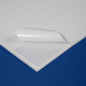 97 x 57 mm matt finish synthetic self-adhesive labels - 10 per sheet - laser and inkjet printable - waterproof - horticulture - steel - chemicals - industrial