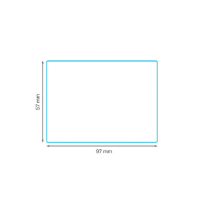 97 x 57 mm matt finish synthetic self-adhesive labels - 10 per sheet - laser and inkjet printable - waterproof - horticulture - steel - chemicals - industrial