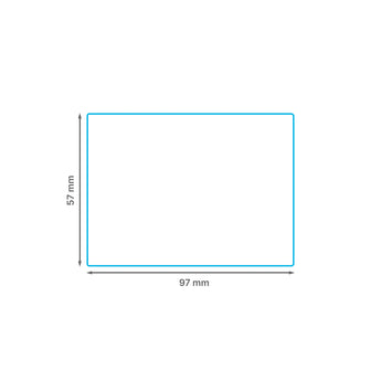 97 x 57 mm matt finish synthetic self-adhesive labels - 10 per sheet - laser and inkjet printable - waterproof - horticulture - steel - chemicals - industrial