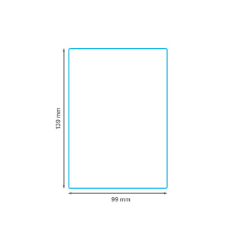 99 x 139 mm matt finish synthetic self-adhesive labels - 4 per sheet - laser and inkjet printable - waterproof - horticulture - steel - chemicals - industrial