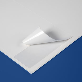 99 x 35 mm matt finish synthetic self-adhesive labels - 16 per sheet - laser and inkjet printable - waterproof - horticulture - steel - chemicals - industrial