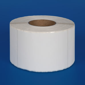 100 x 149 mm matt finish synthetic self-adhesive labels - 1-across - thermal transfer printable rolls - waterproof - horticulture - steel - chemicals - industrial