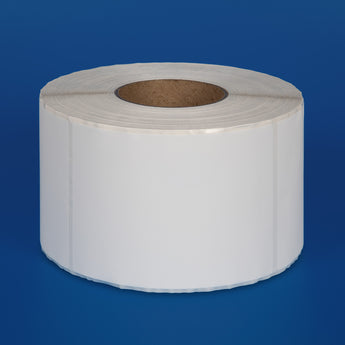 100 x 149 mm matt finish synthetic self-adhesive labels - 1-across - thermal transfer printable rolls - waterproof - horticulture - steel - chemicals - industrial