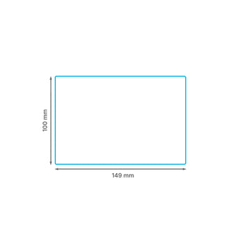 100 x 149 mm matt finish synthetic self-adhesive labels - 1-across - thermal transfer printable rolls - waterproof - horticulture - steel - chemicals - industrial