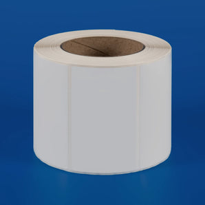 100 x 60 mm matt finish synthetic self-adhesive labels - 1-across - thermal transfer printable rolls - waterproof - horticulture - steel - chemicals - industrial