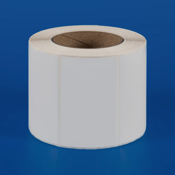 100 x 60 mm matt finish synthetic self-adhesive labels - 1-across - thermal transfer printable rolls - waterproof - horticulture - steel - chemicals - industrial