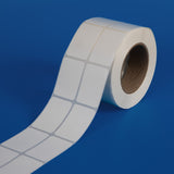 40 x 60 mm matt finish synthetic self-adhesive labels - 2-across - thermal transfer printable rolls - waterproof - horticulture - steel - chemicals - industrial