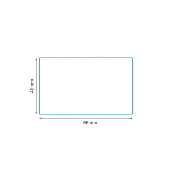 40 x 66 mm matt finish synthetic self-adhesive labels - 2-across - thermal transfer printable rolls - waterproof - horticulture - steel - chemicals - industrial