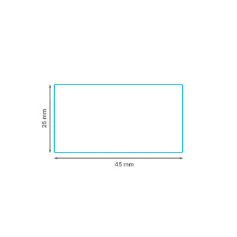 45 x 25 mm matt finish synthetic self-adhesive labels - 2-across - thermal transfer printable rolls - waterproof - horticulture - steel - chemicals - industrial