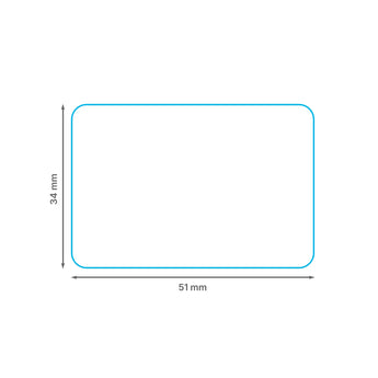 51 x 34 mm synthetic self-adhesive labels - 2-across - thermal transfer printable rolls - waterproof - horticulture - steel - chemicals - industrial