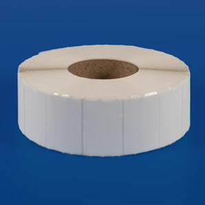 60 x 40 mm matt finish synthetic self-adhesive labels - 1-across - thermal transfer printable rolls - waterproof - horticulture - steel - chemicals - industrial