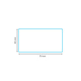 75 x 40 mm gloss finish synthetic self-adhesive labels - 1-across - thermal transfer printable rolls - waterproof - horticulture - steel - chemicals - industrial