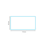 75 x 40 mm gloss finish synthetic self-adhesive labels - 1-across - thermal transfer printable rolls - waterproof - horticulture - steel - chemicals - industrial