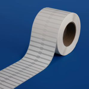 96 x 10 mm matt finish synthetic self-adhesive labels - 1-across - thermal transfer printable rolls - waterproof - horticulture - steel - chemicals - industrial