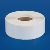 40 x 66 mm gloss finish synthetic self-adhesive labels - 1-across - thermal transfer printable rolls - waterproof - horticulture - steel - chemicals - industrial