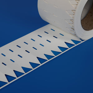 100 x 19 mm Stick-In Labels, Thermal Transfer Printable, 1-across, WHITE