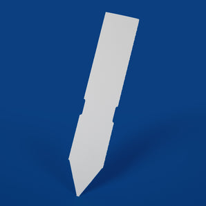 138 x 25 mm Stick-In Labels, Thermal Transfer Printable,  1-across, WHITE