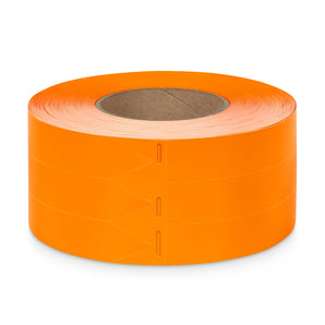 25 x 140 mm Stick-In Labels, Thermal Transfer Printable, 3-across, Pre-Coloured