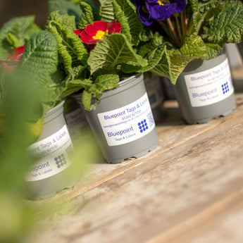 40 x 60 mm matt finish synthetic self-adhesive labels - 2-across - thermal transfer printable rolls - waterproof - horticulture - steel - chemicals - industrial