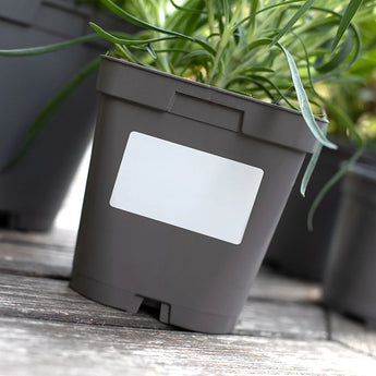 matt finish synthetic self-adhesive labels - 44 per sheet - laser and inkjet printable - waterproof - horticulture - steel - chemicals - industrial