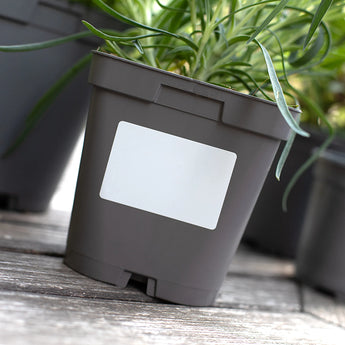 matt finish synthetic self-adhesive labels - 1-across - thermal transfer printable rolls - waterproof - horticulture - steel - chemicals - industrial