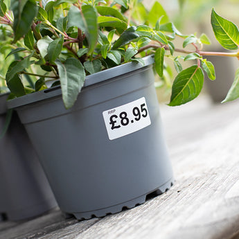 matt finish synthetic self-adhesive labels - 2-across - thermal transfer printable rolls - waterproof - horticulture - steel - chemicals - industrial