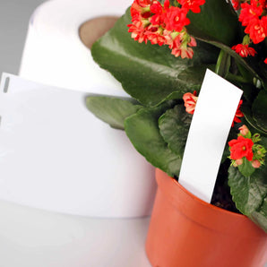 25 x 140 mm Stick-In Labels, Thermal Transfer Printable, 4-across, WHITE