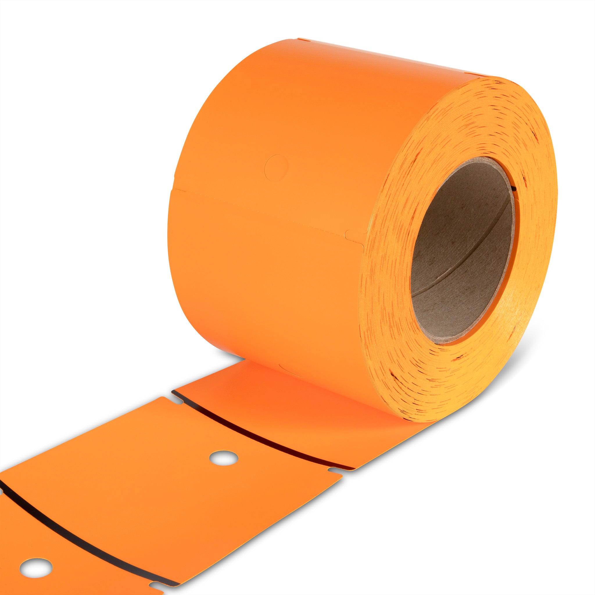 Orange PolyTech Tags 100 x 101 mm, 1-Across – Bluepoint Labels