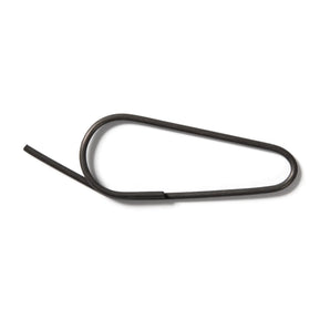 Industrial Tag Fastening Clip No. 1 - Black Steel - 1.8mm x 56mm. 1000 clips.