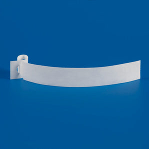 Eco 25 x 191 mm Self-Tie Loop Lock Labels, 4-across, WHITE x 1000