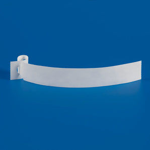 Eco 25 x 228 mm Self-Tie Loop Lock Labels, 4-across, WHITE x 1000