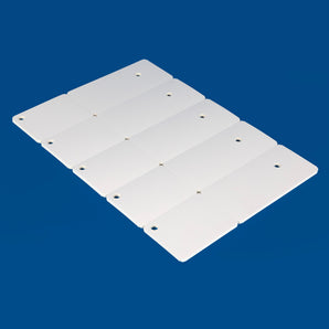 210 x 60 mm Steel Rebar Tags - Laser Printable - 5 per sheet