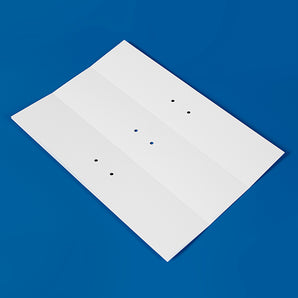 70 x 149 mm Swing Tag Sheeted Labels, 6 per sheet, WHITE, 200 Sheets